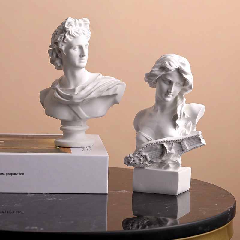 Resin Art Studio - Nordyckie greckie postacie, statuetki z żywicy,
