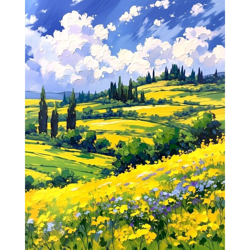 Resin Art On Canvas - CHENISTORY DIY Malowanie po Numerach dla