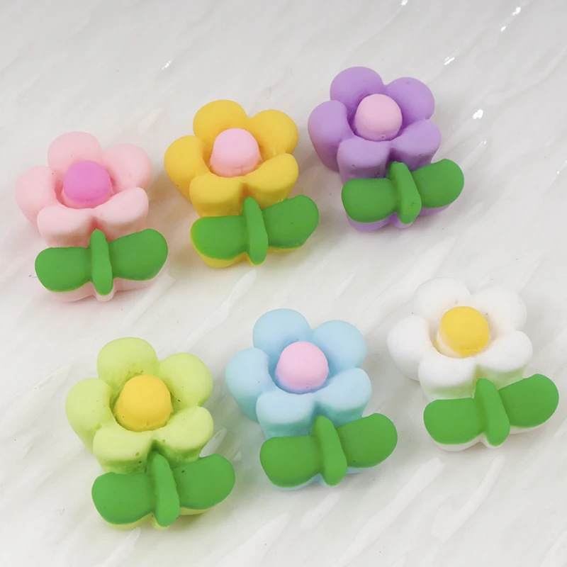 Resin Art Earrings Material - 20/100 sztuk Mini kwiaty DIY rzemiosło