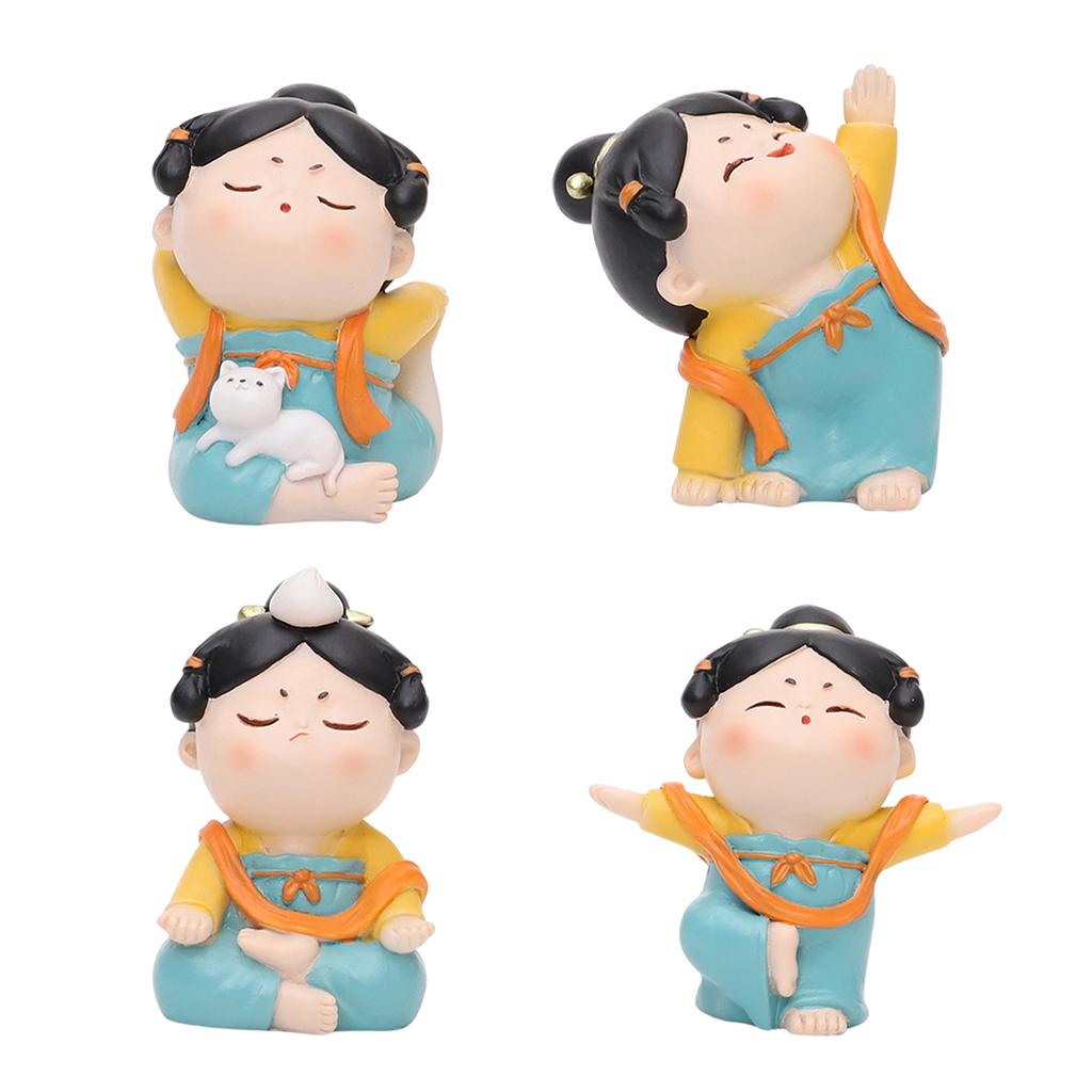 Resin Art Studio - Urocza chińska statuetka jogini w stylu