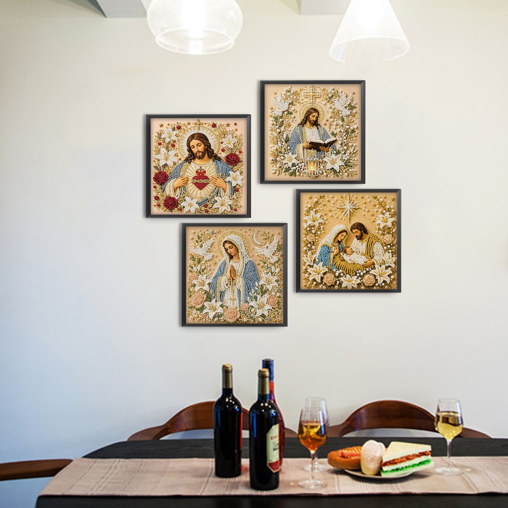 Resin Art Mary - Zestaw do malowania perłami 5D DIY