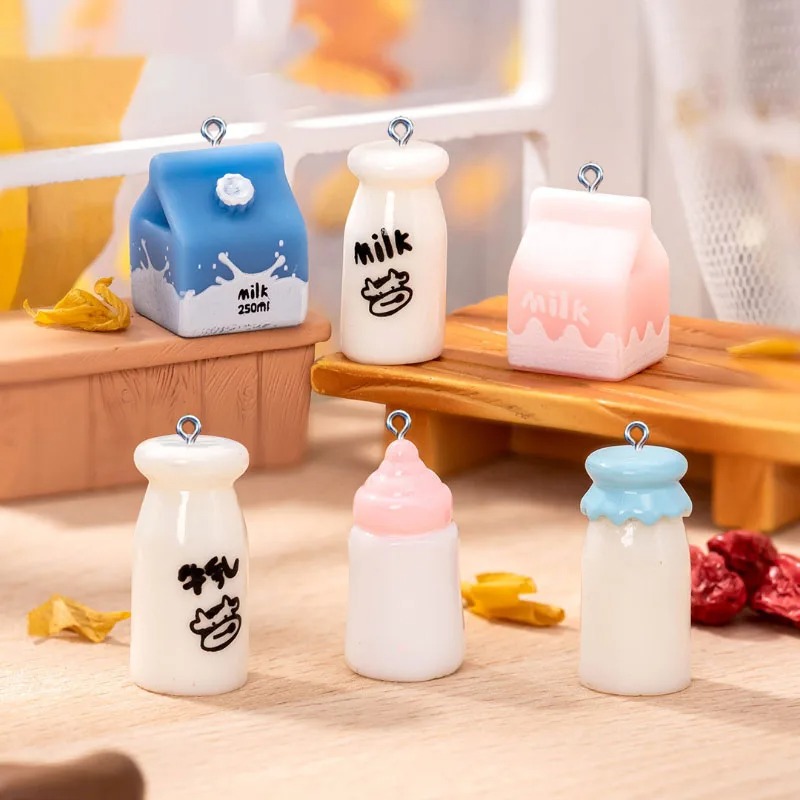 Resin Art Bottle - 10 szt. Mini Zawieszki z Żywicy