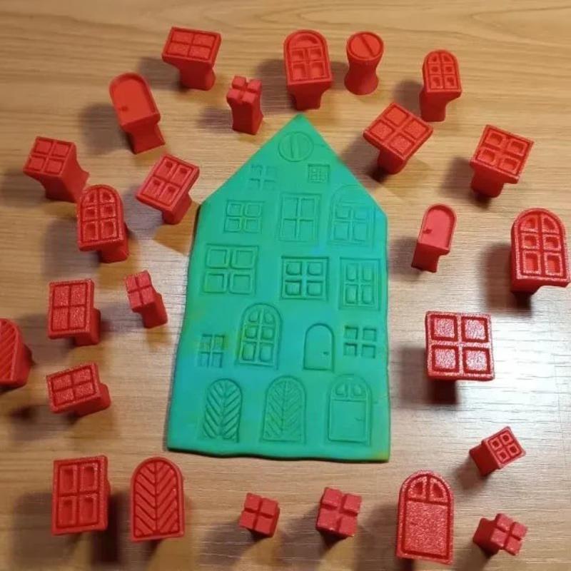 Resin Art Clay - Zestaw 25 stempli i narzędzi do