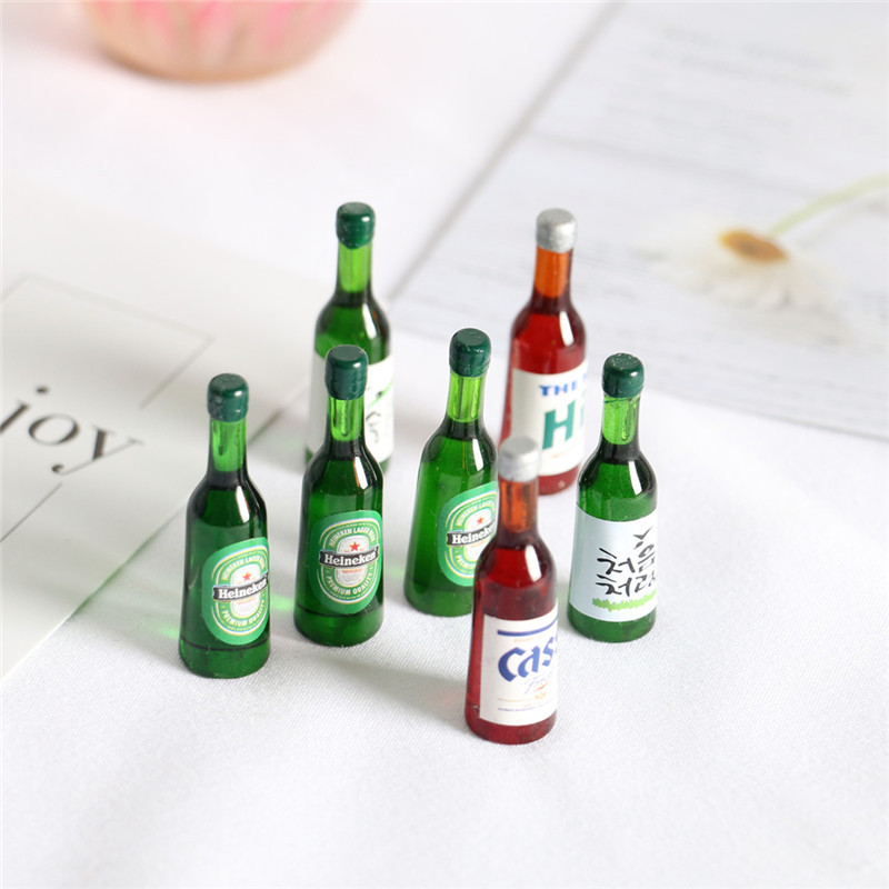 Resin Art Bottle - 5 sztuk domek dla lalek Mini