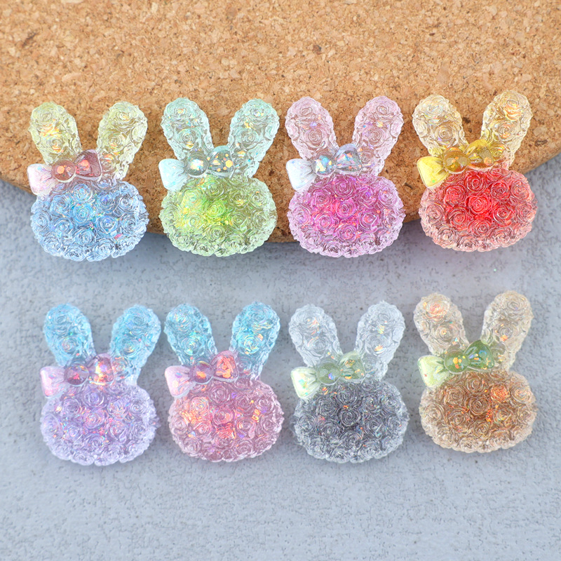Resin Art Supplies - 5 sztuk 18*25mm świecących gradientowych kaboszonów