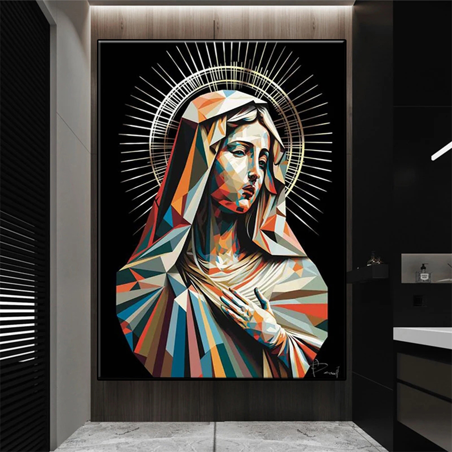 Resin Art Mary - 5D DIY obraz z haftem diamentowym
