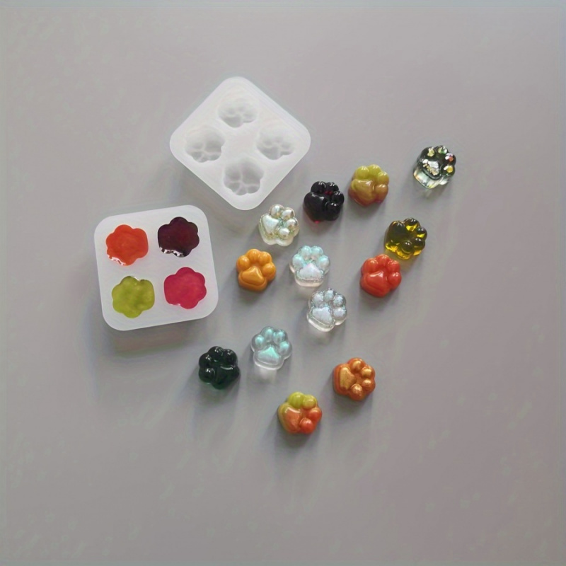Resin Art Clay - Zestaw silikonowych form z wzorem kociej