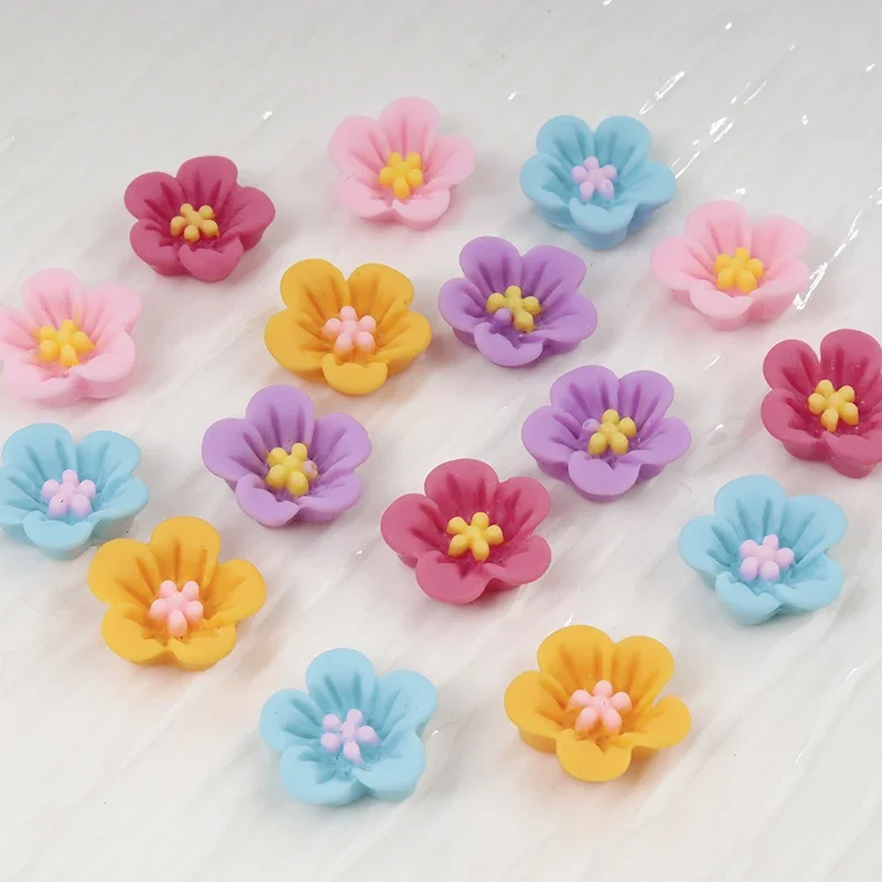 50 szt. Mini Kwiatki do Paznok – Resin Art Earrings Material recenzja i cena