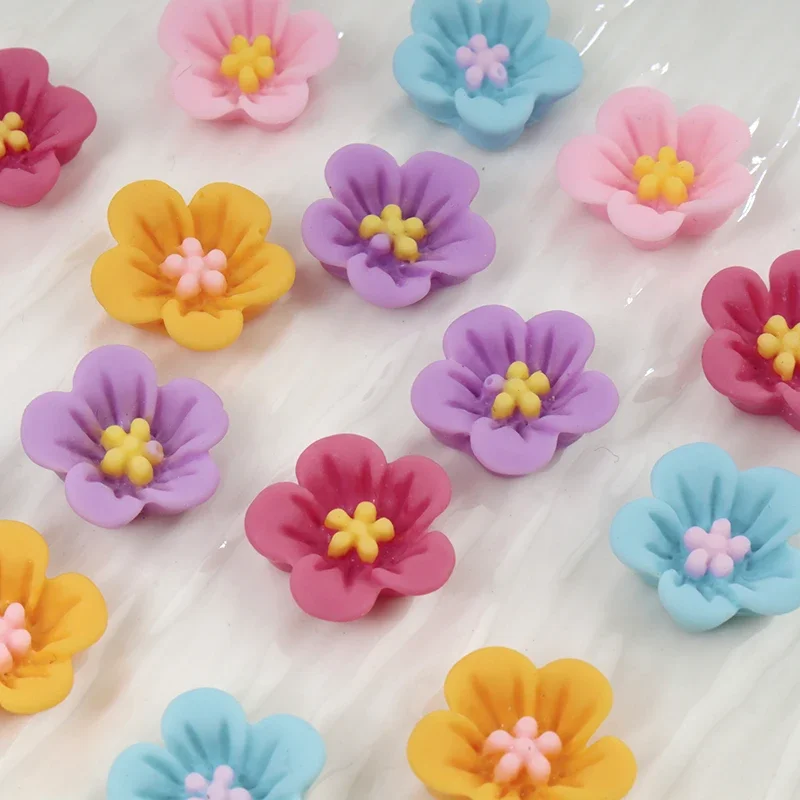 50 szt. Mini Kwiatki do Paznok – Resin Art Earrings Material recenzja i cena