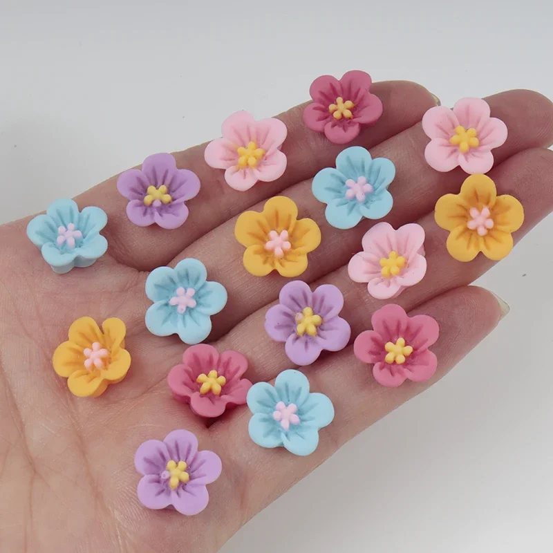 50 szt. Mini Kwiatki do Paznok – Resin Art Earrings Material recenzja i cena