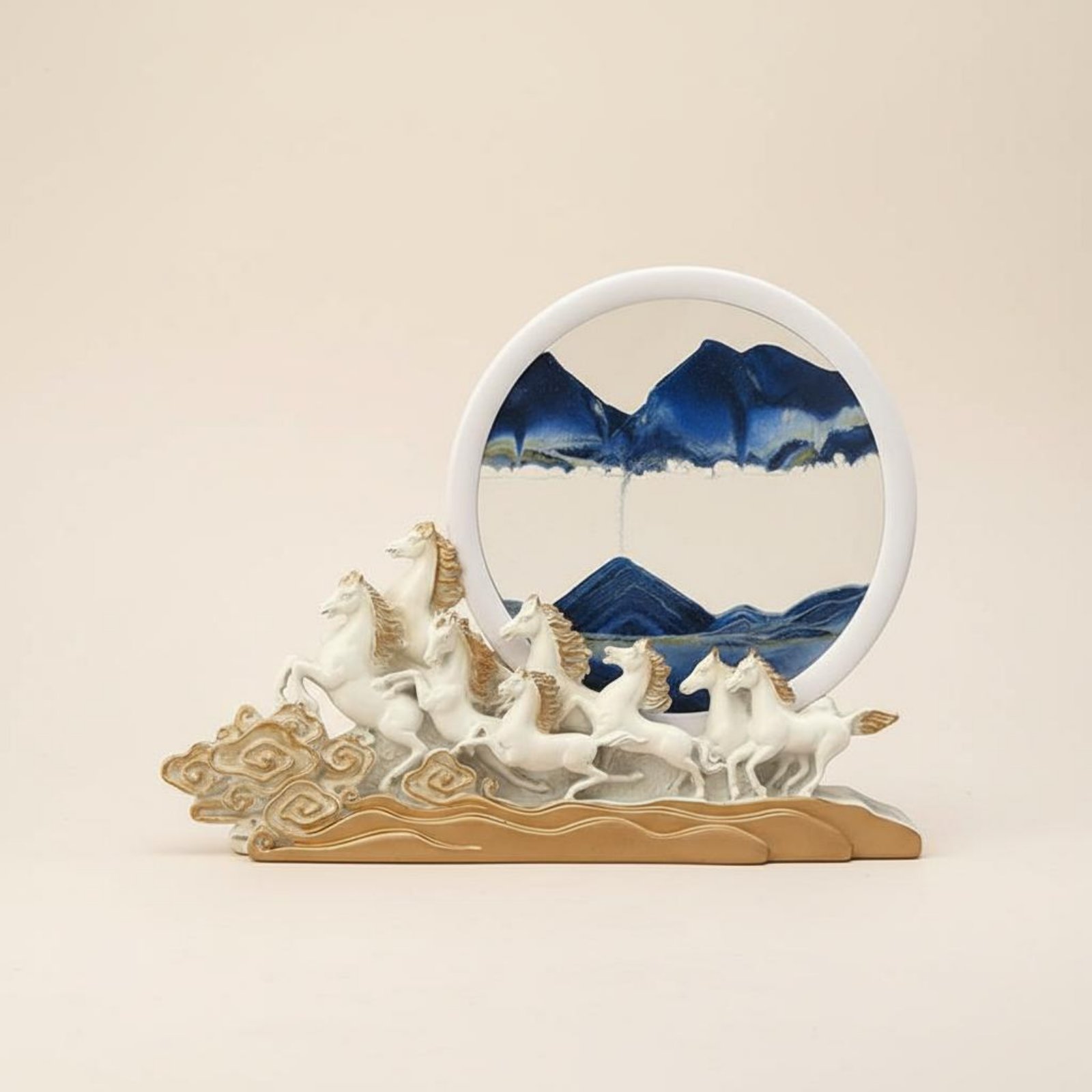 Dekoracja z piasku - koń, pomy – Resin Art Design Ideas recenzja i cena