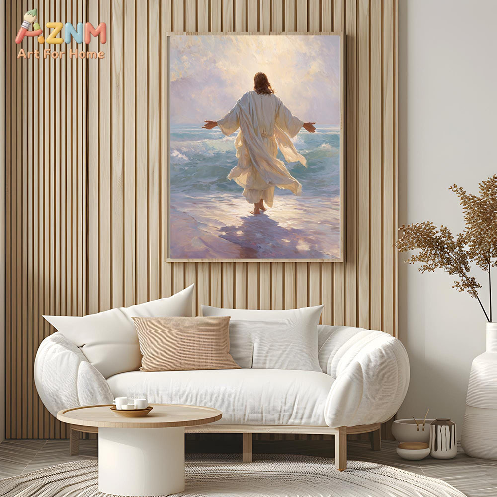 AZNM Obraz na płótnie Jezus Ch – Resin Art On Canvas recenzja i cena
