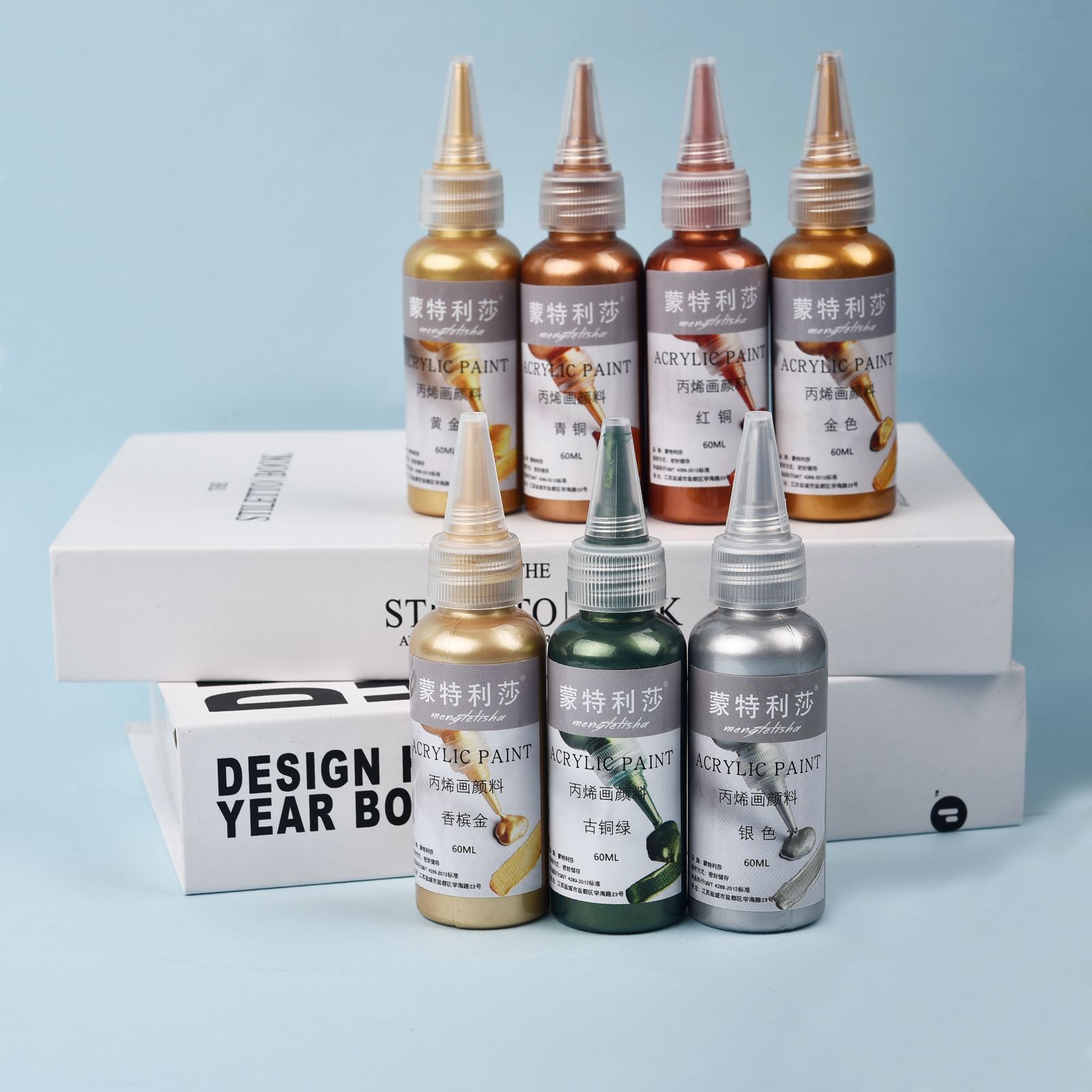 7 kolorów 60 ml/butelka metali – Resin Art Bottle recenzja i cena