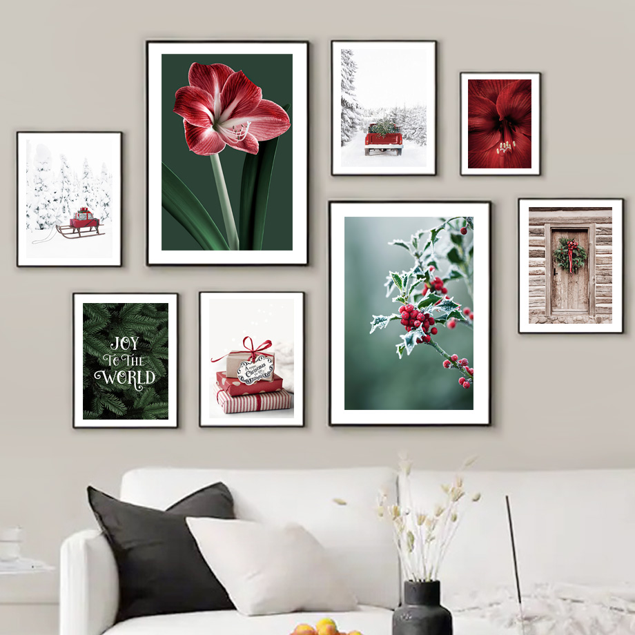 Plakat Świąteczny Sanie Czerwo – Resin Art Images recenzja i cena