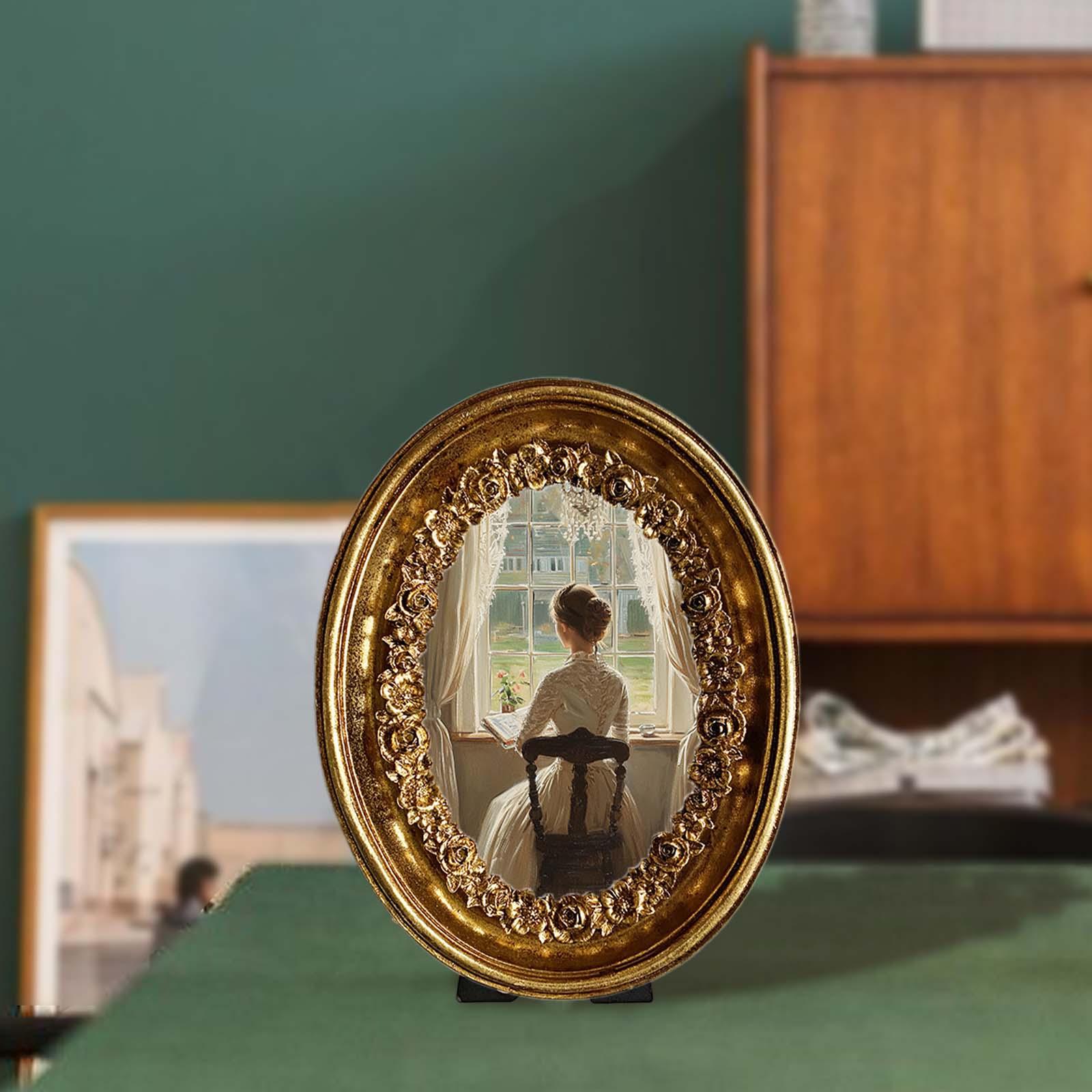 Vintage owalna ramka na zdjęci – Resin Art Studio recenzja i cena