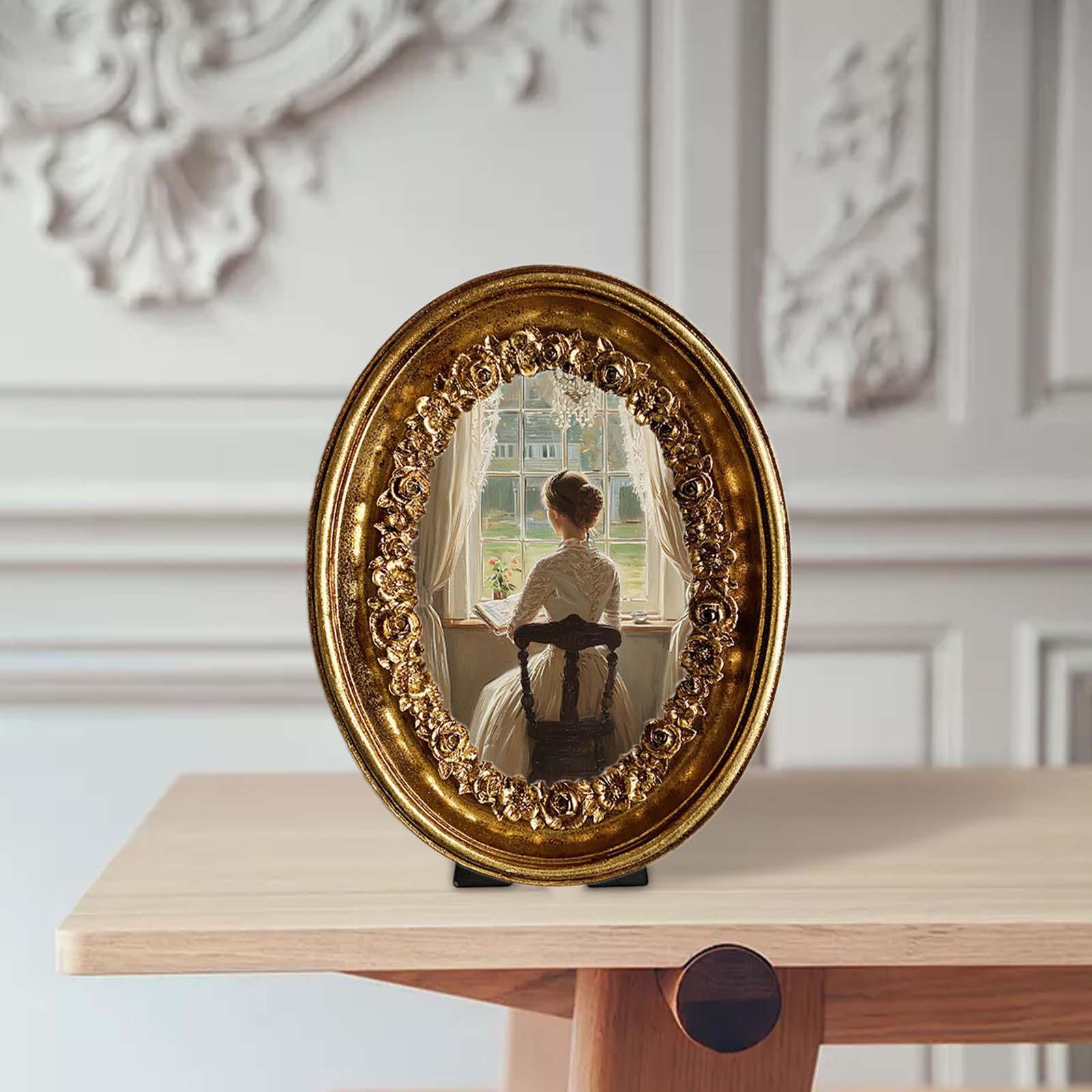 Vintage owalna ramka na zdjęci – Resin Art Studio recenzja i cena