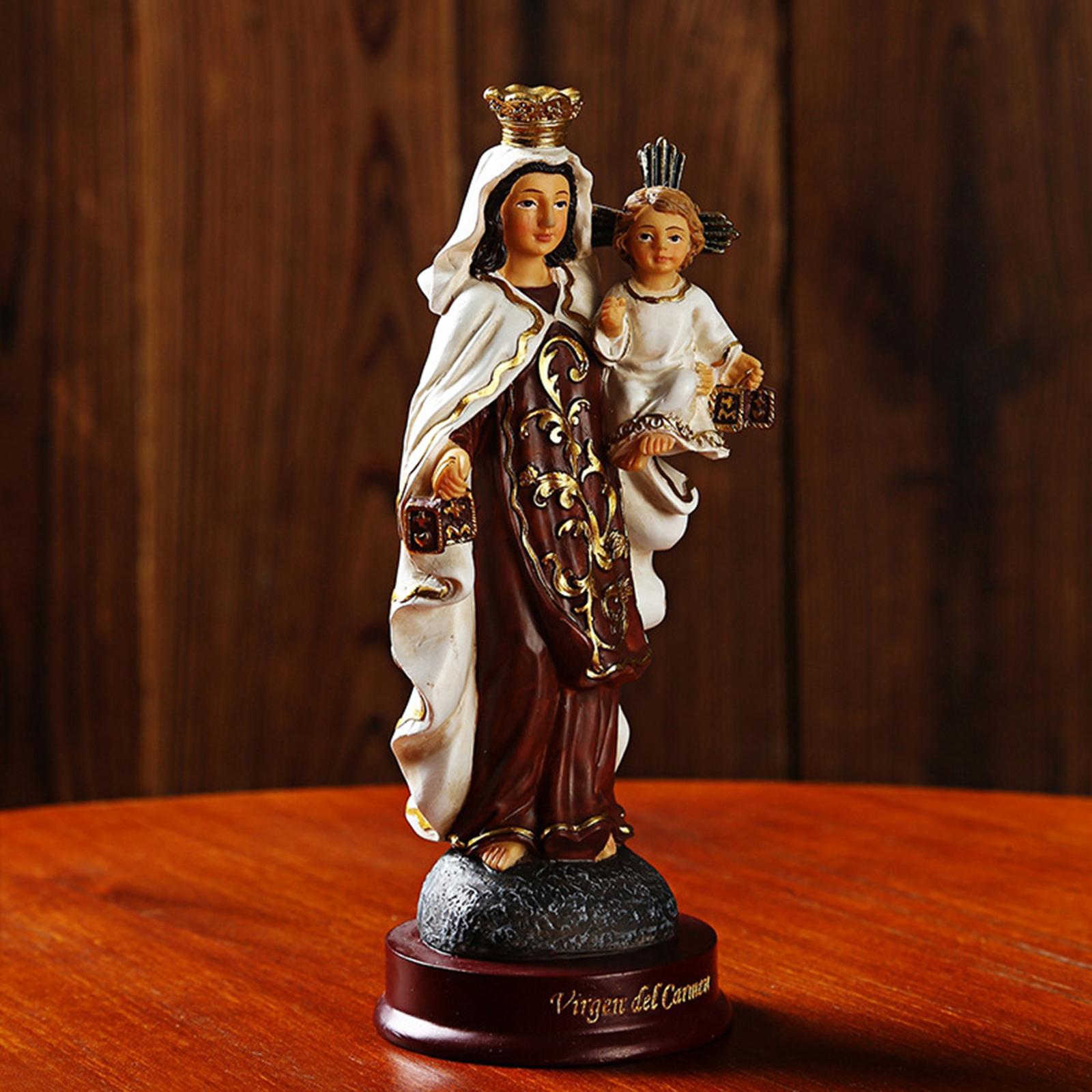 Religijna figurka z żywicy, po – Resin Art Mary recenzja i cena