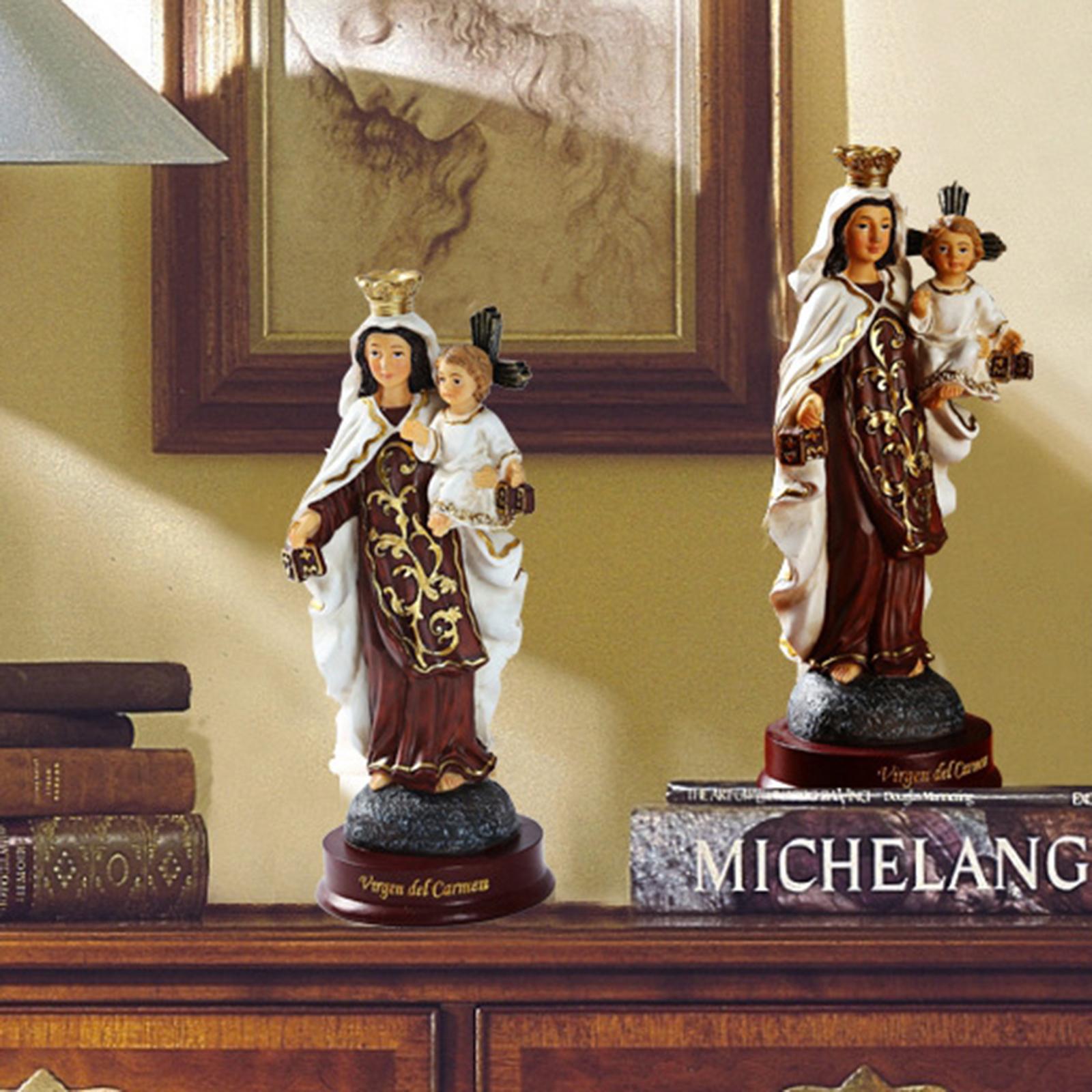Religijna figurka z żywicy, po – Resin Art Mary recenzja i cena