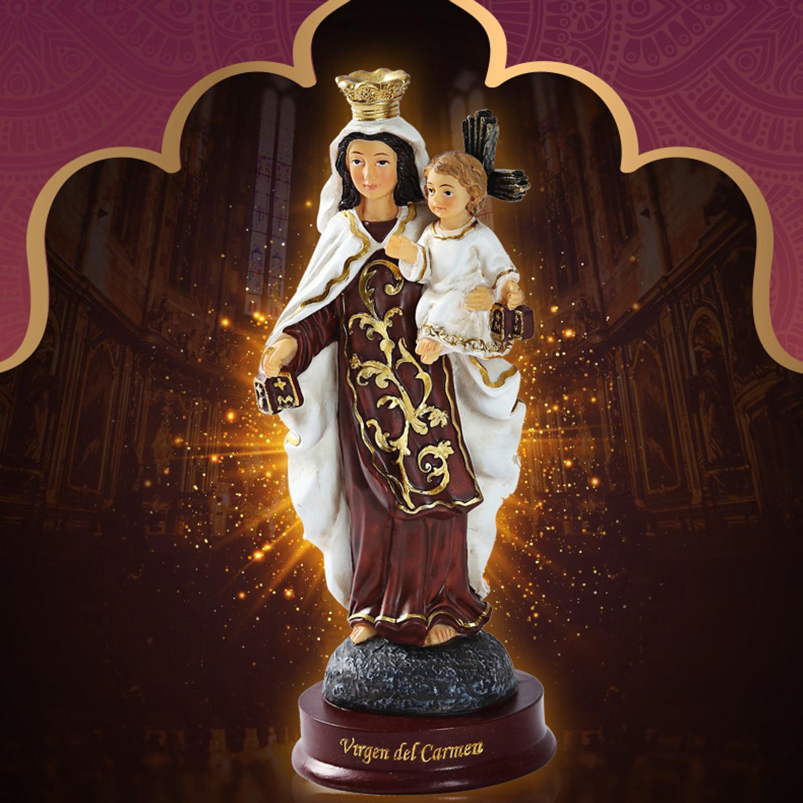 Religijna figurka z żywicy, po – Resin Art Mary recenzja i cena