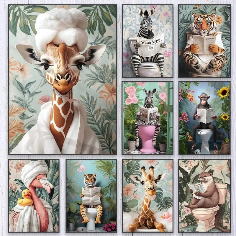 Plakat Zebra na Toalecie Łazie – Resin Art On Canvas recenzja i cena